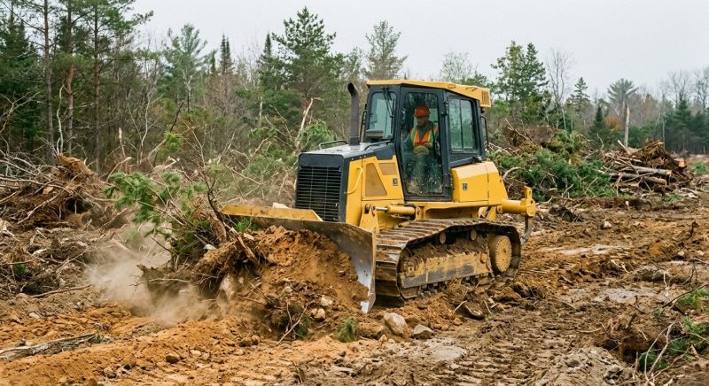 Bulldozer Clearing in Atlanta, GA