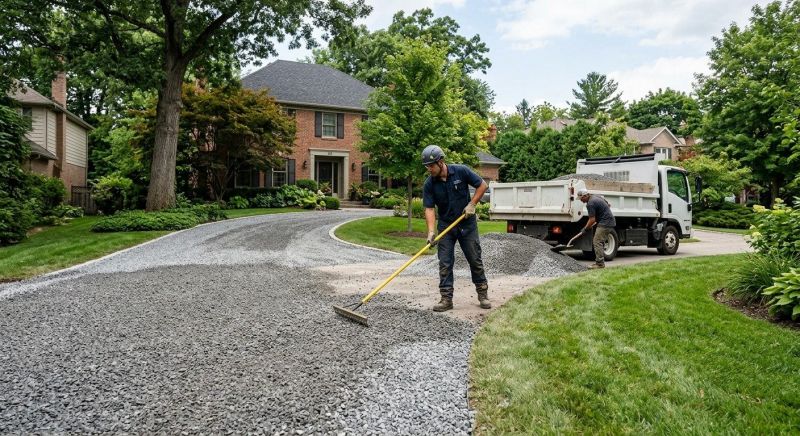 Gravel Spreading in Calvert County, MD