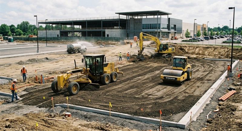 Parking Lot Excavation in Acworth, GA