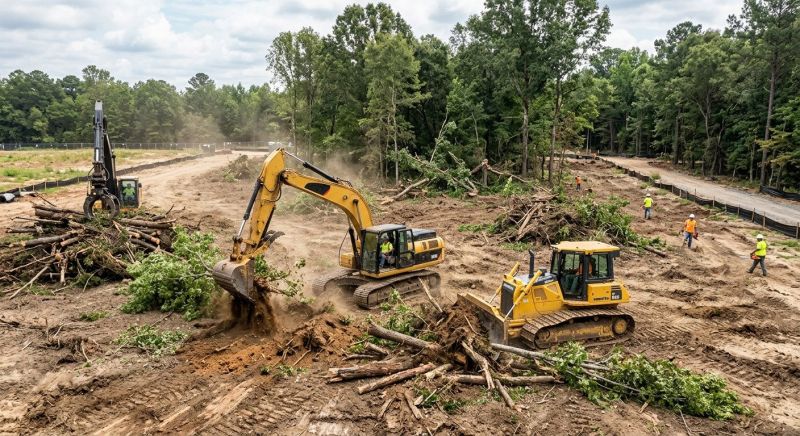 Parking Lot Land Clearing in Atlanta, GA