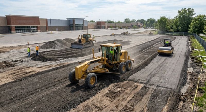 Parking Lot Leveling in Cumming, GA