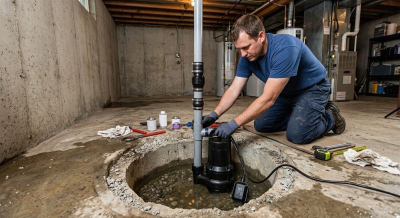 Sump Pump Relocation in Manchester, NH