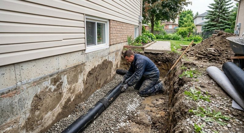 Weeping Tile Repair in Des Moines, IA