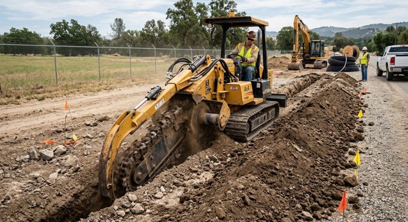 Backhoe Trenching in Houston, TX
