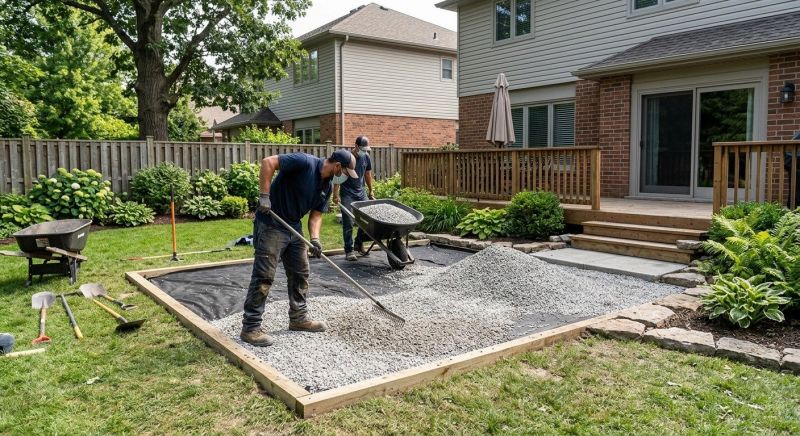 Gravel Patio Installation in Calvert County, MD