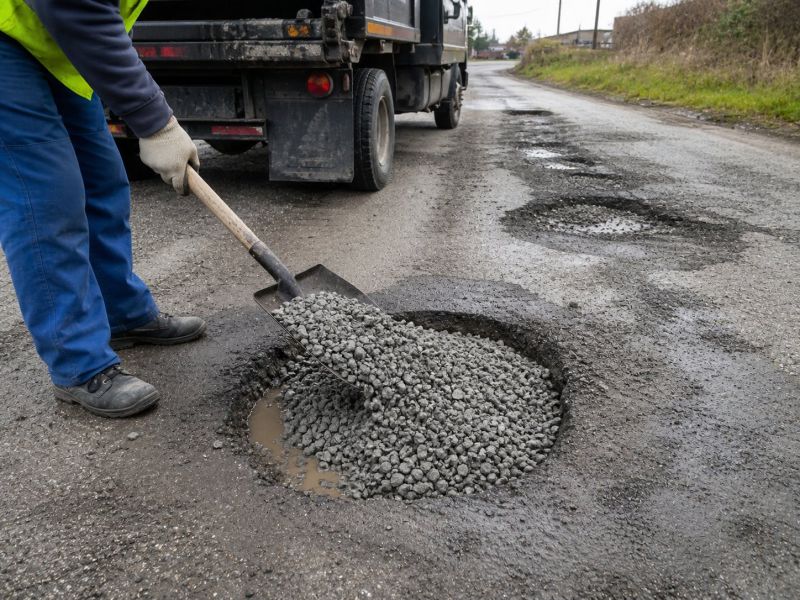Gravel Pothole Filling in Calvert County, MD