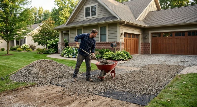 Gravel Pothole Filling in Calvert County, MD