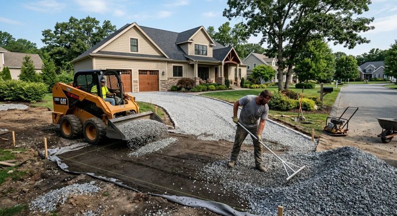 Gravel Spreading in Calvert County, MD