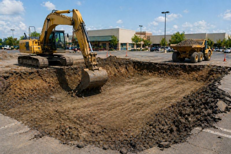 Parking Lot Leveling in Buford, GA